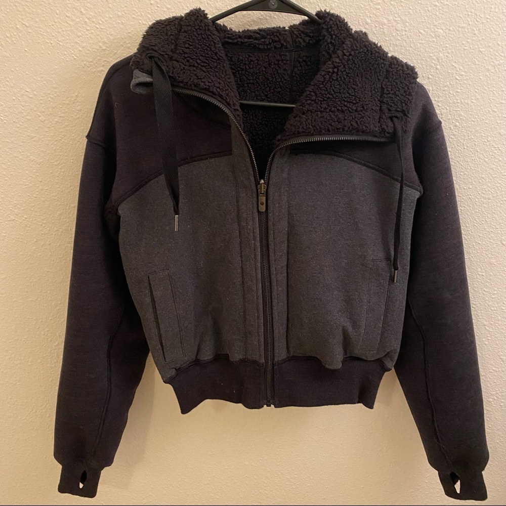 Lululemon Reversible Fleece Zip Up Jacket